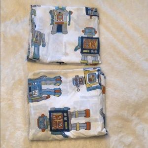 ROBOT Bed Sheet set.NEW (washed 1x but never used)